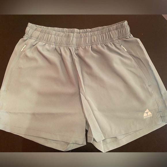 Body Aware Men’s 5” Woven Gym Shorts Green Size Medium - Running, Active, Gym - Picture 8 of 15